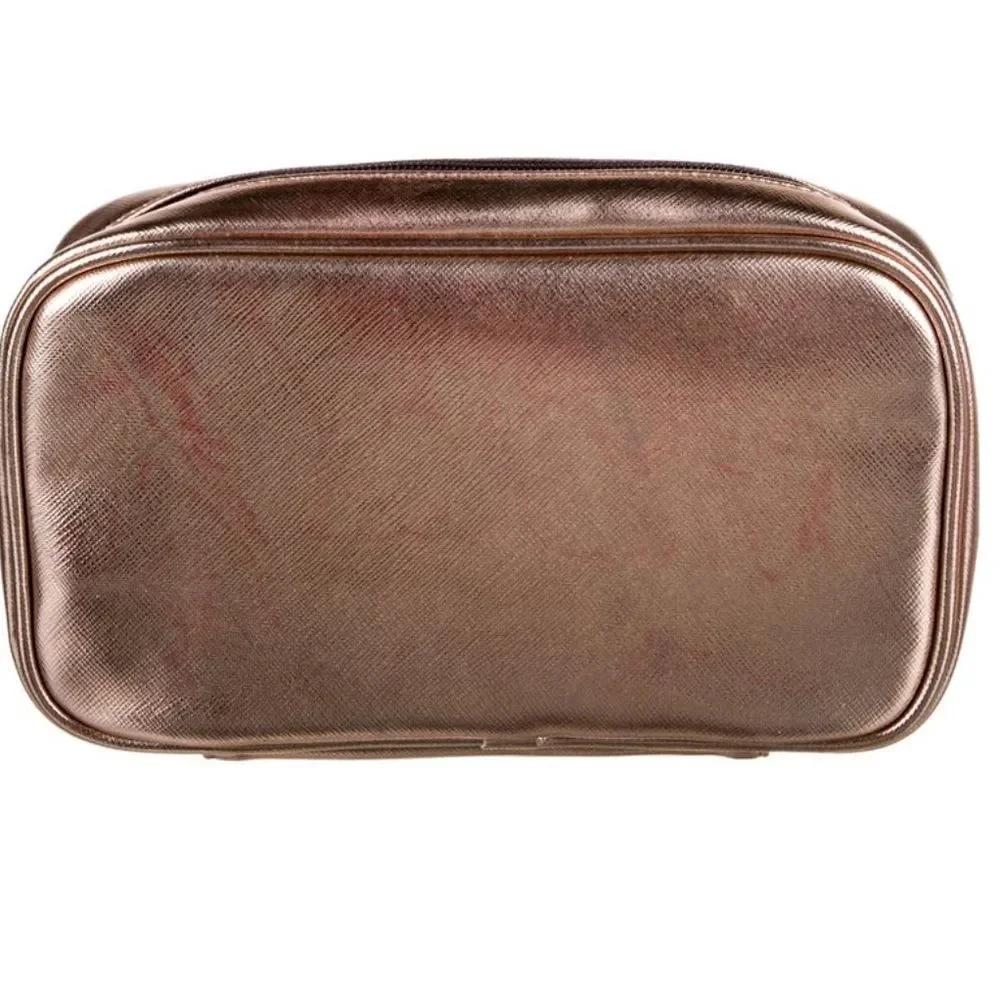 Henri Bendel Travel Jewelry Zip  Case - rose gold